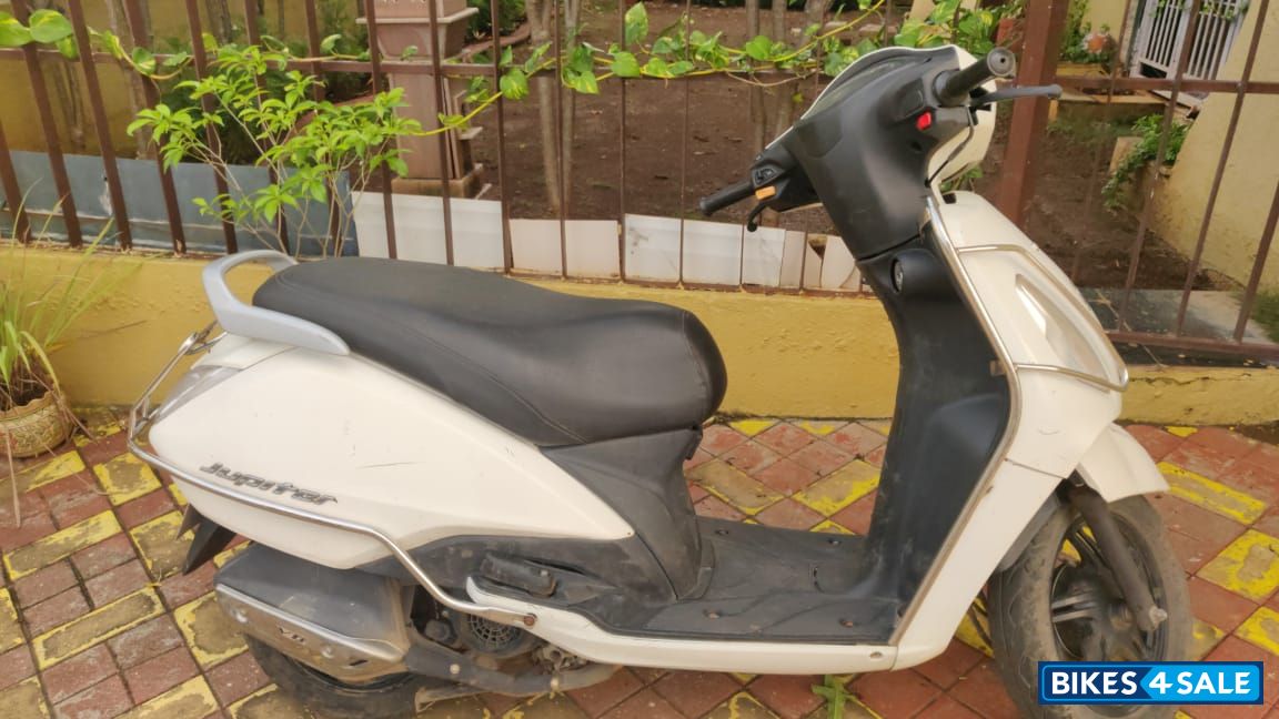 White TVS Jupiter