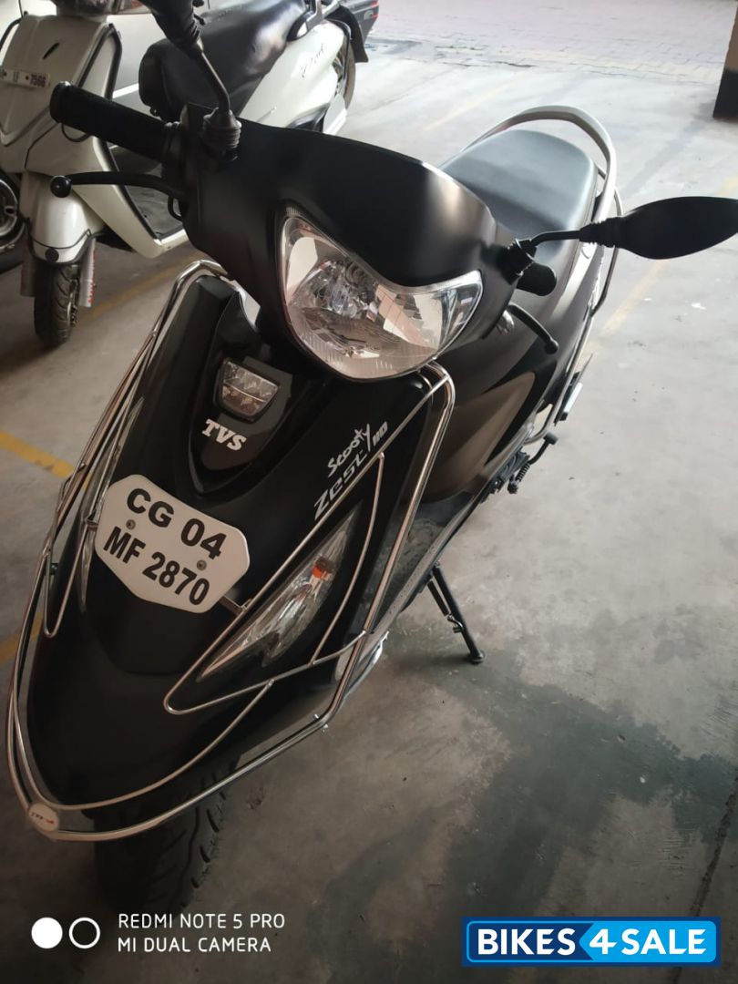 Matte Black TVS Scooty Zest