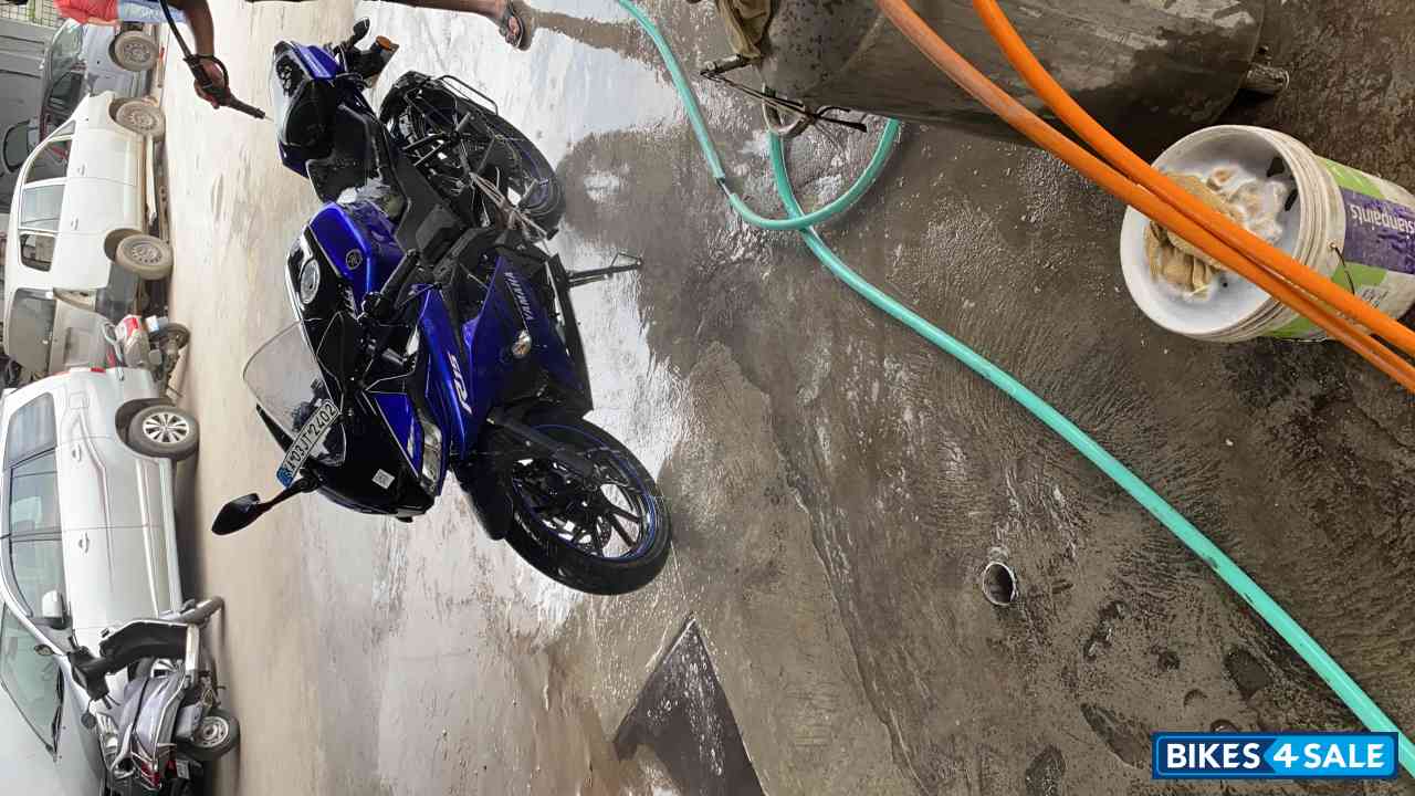 Blue Yamaha YZF R15 V3