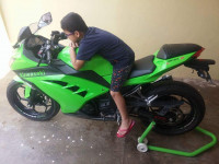 Green Kawasaki Ninja 300R