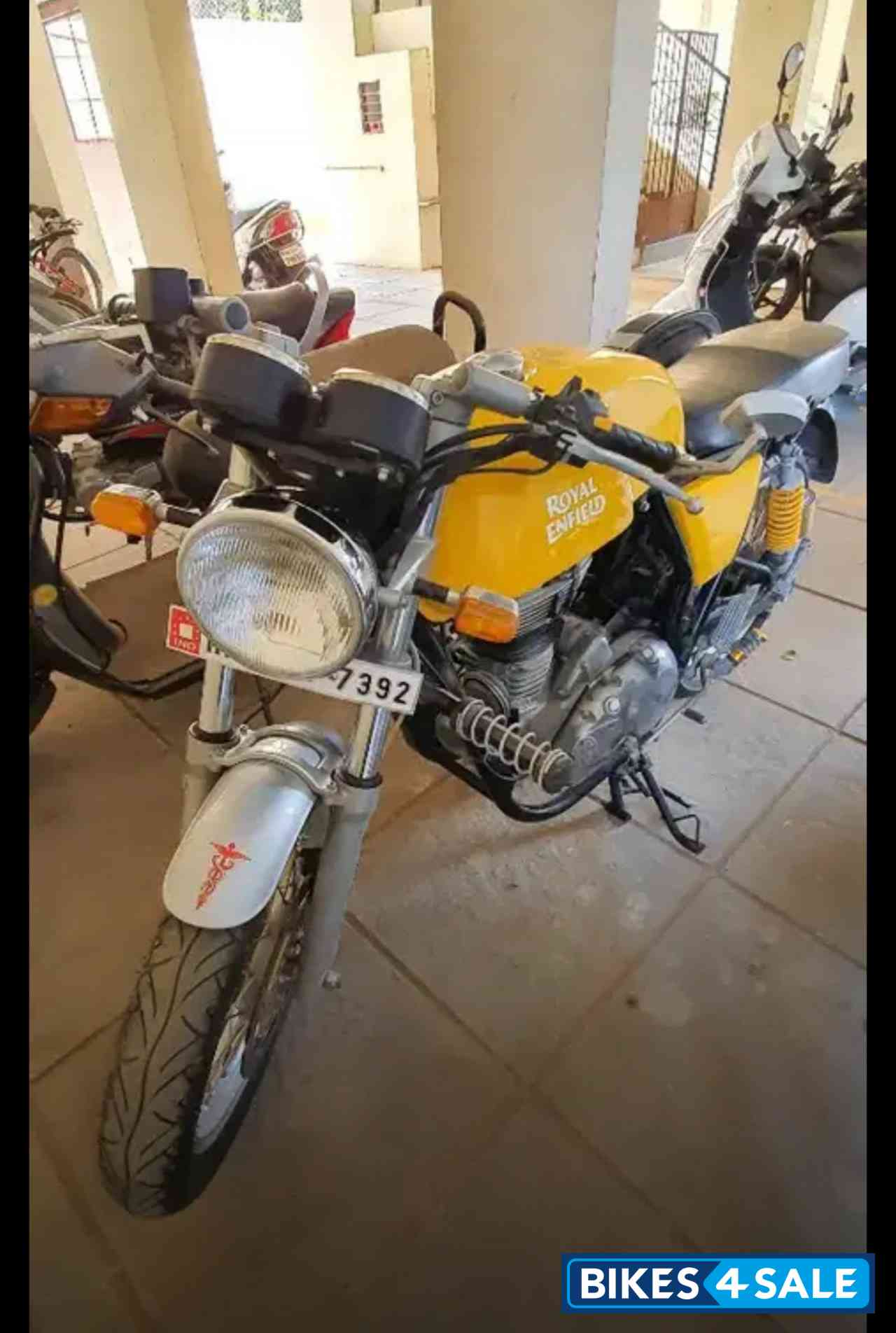 Yellow Royal Enfield Continental GT 535