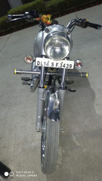 Silver Royal Enfield Bullet Electra