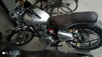 Silver Royal Enfield Bullet Electra