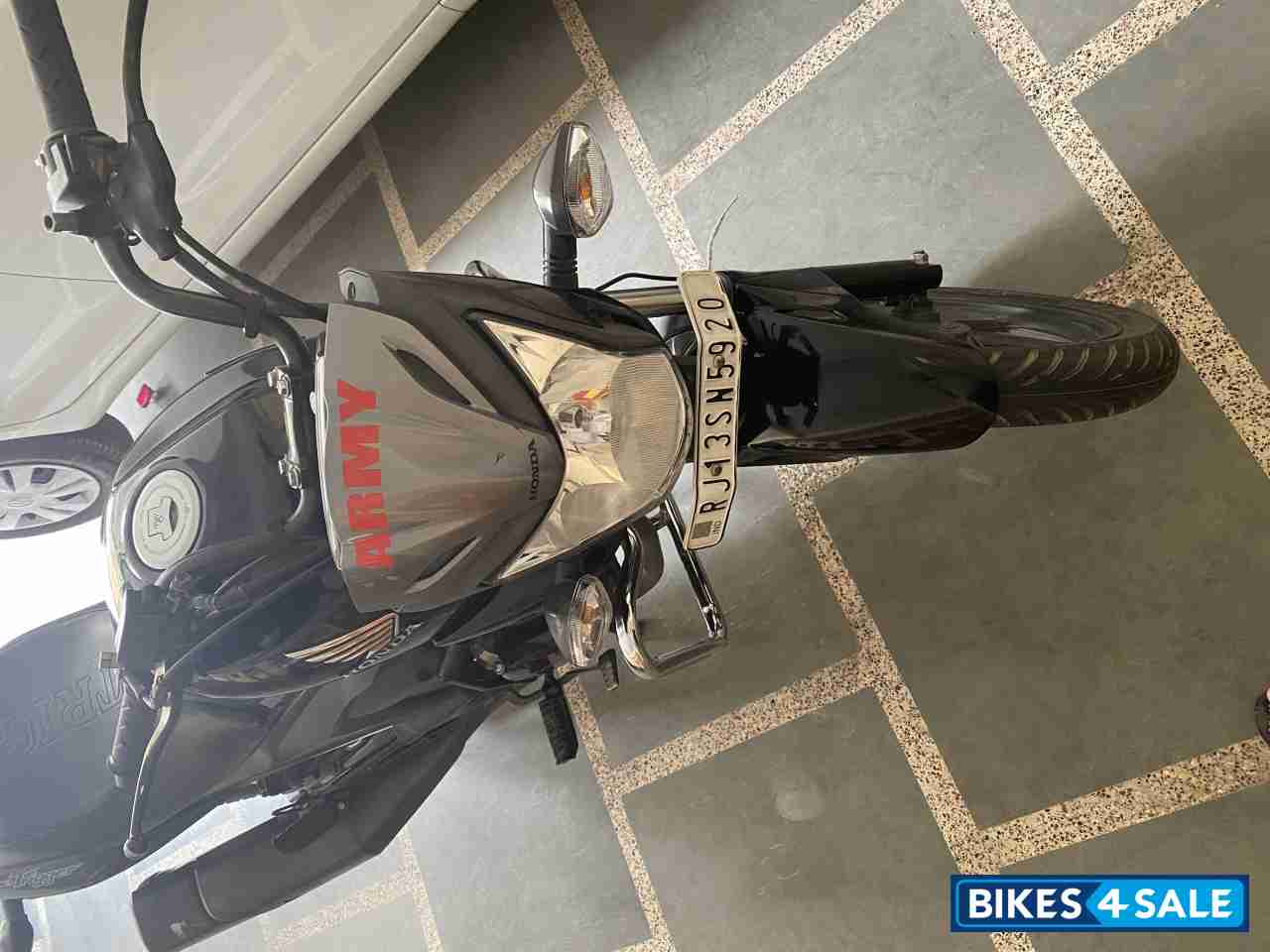 Black Honda CB Trigger