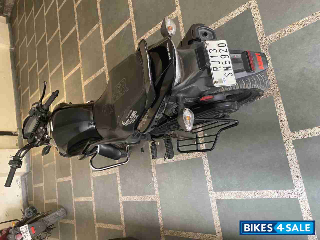 Black Honda CB Trigger