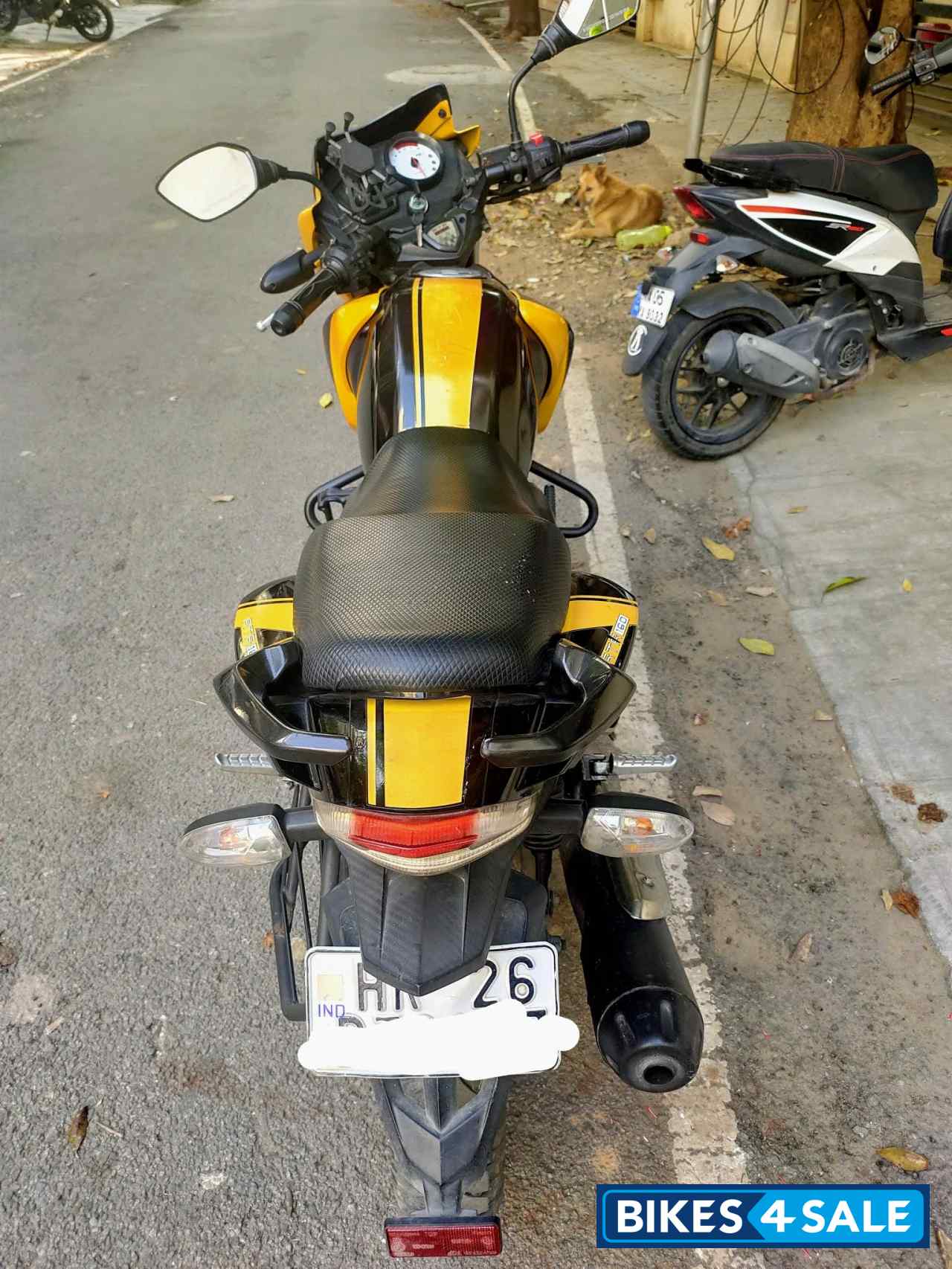 Yellow With Black TVS Apache RTR 160