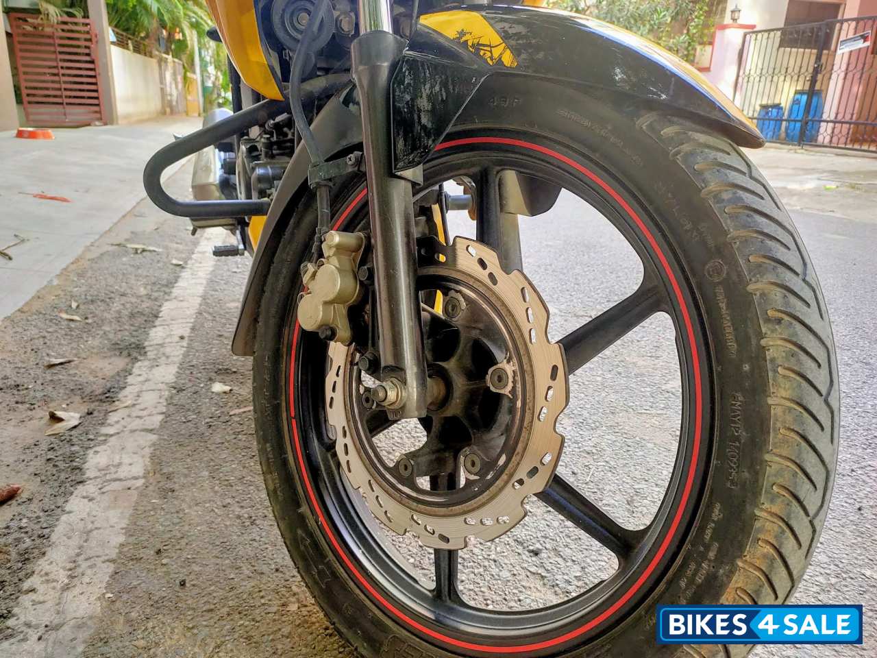 Yellow With Black TVS Apache RTR 160