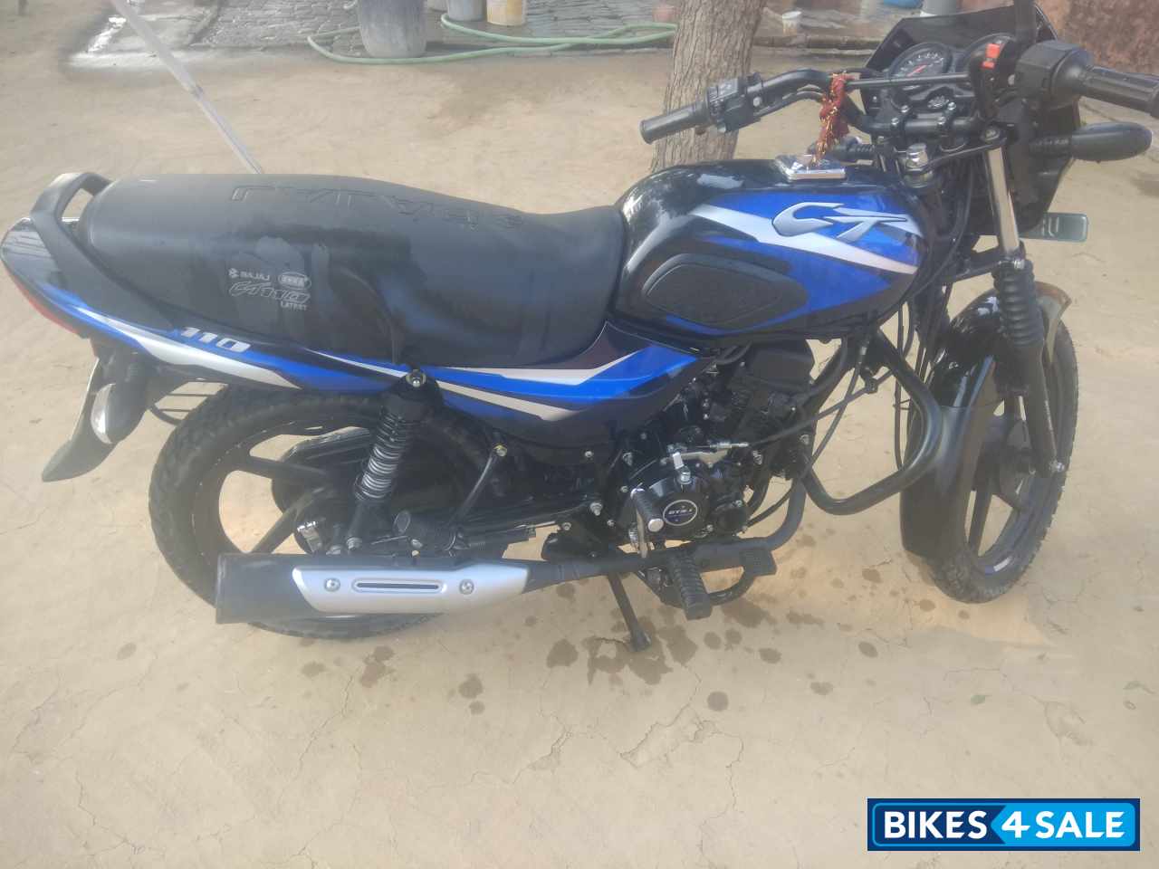 Blue And Black Bajaj CT 110 ES