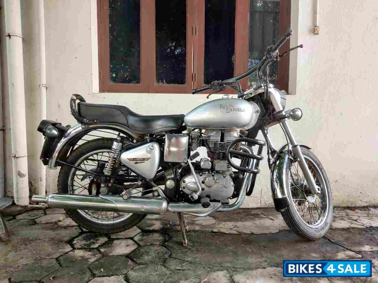 Silver Royal Enfield Bullet Electra