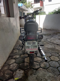 Silver Royal Enfield Bullet Electra