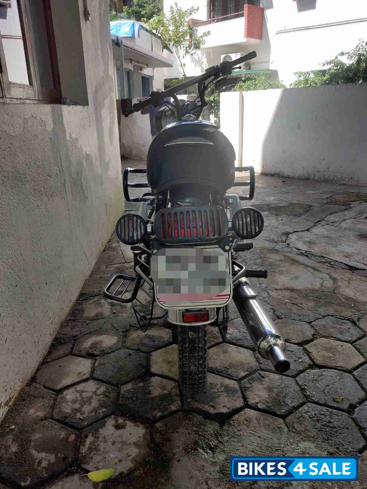 Silver Royal Enfield Bullet Electra