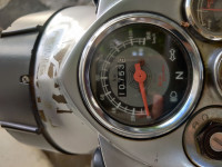 Silver Royal Enfield Bullet Electra