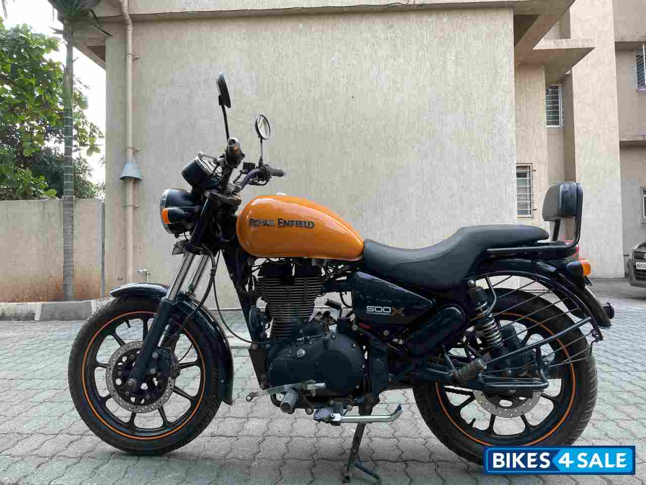 Orange Royal Enfield Thunderbird X 500