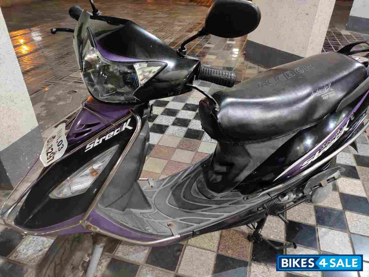 Purple TVS Scooty Streak