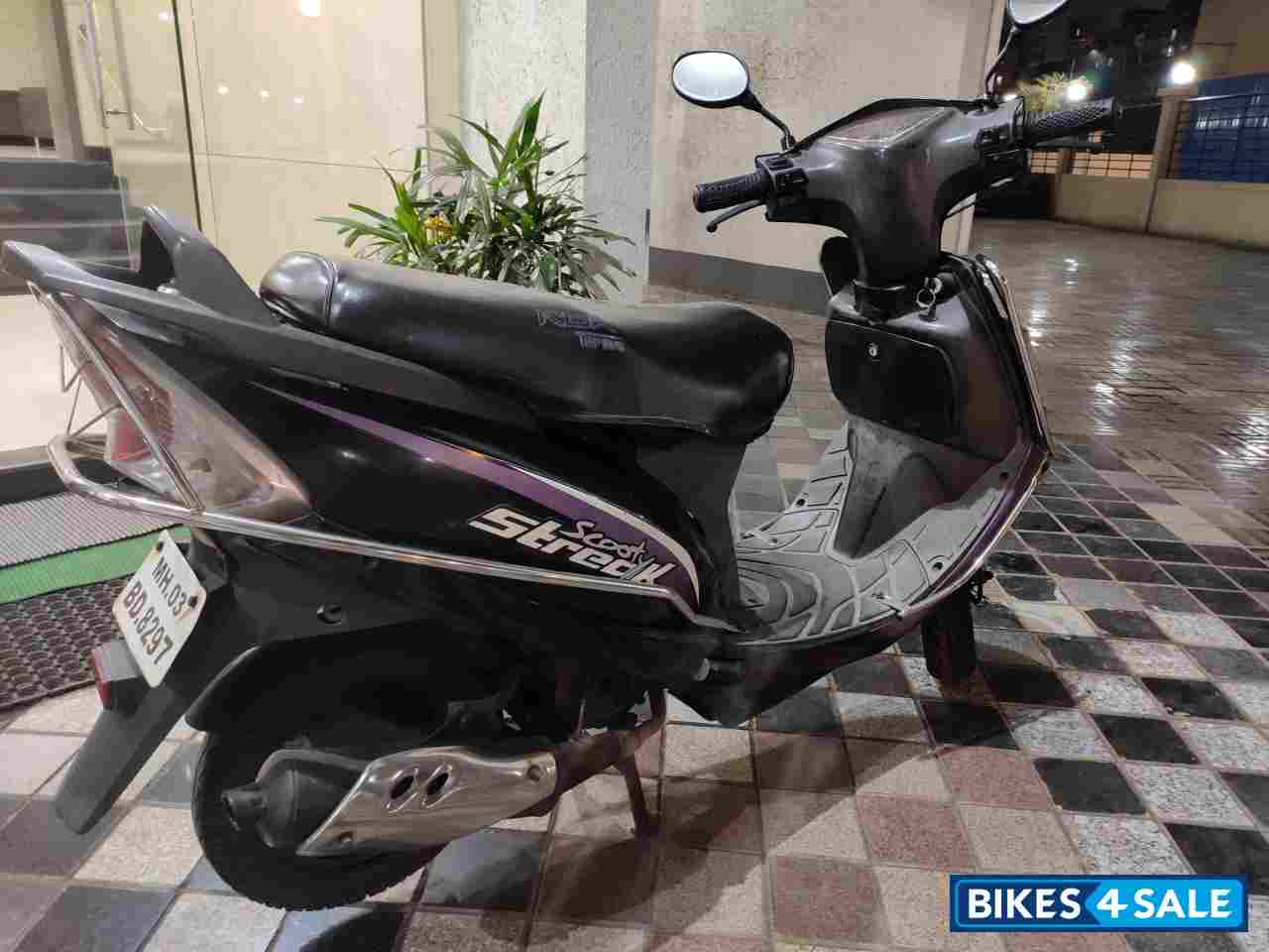 Purple TVS Scooty Streak