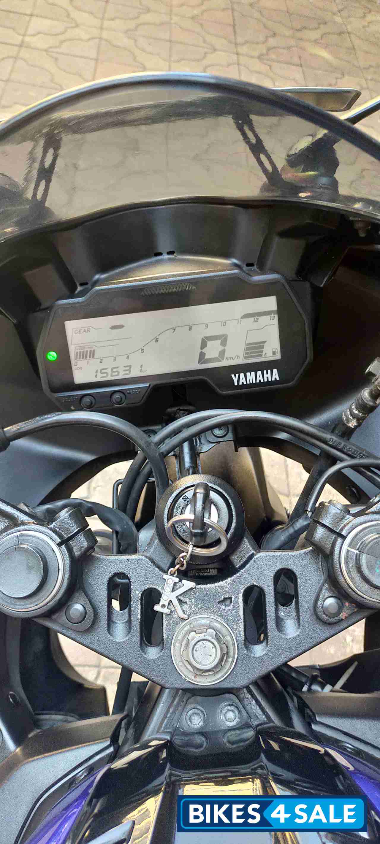 Blue Yamaha YZF R15 V3