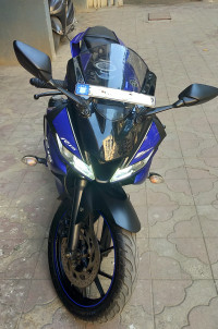 Blue Yamaha YZF R15 V3