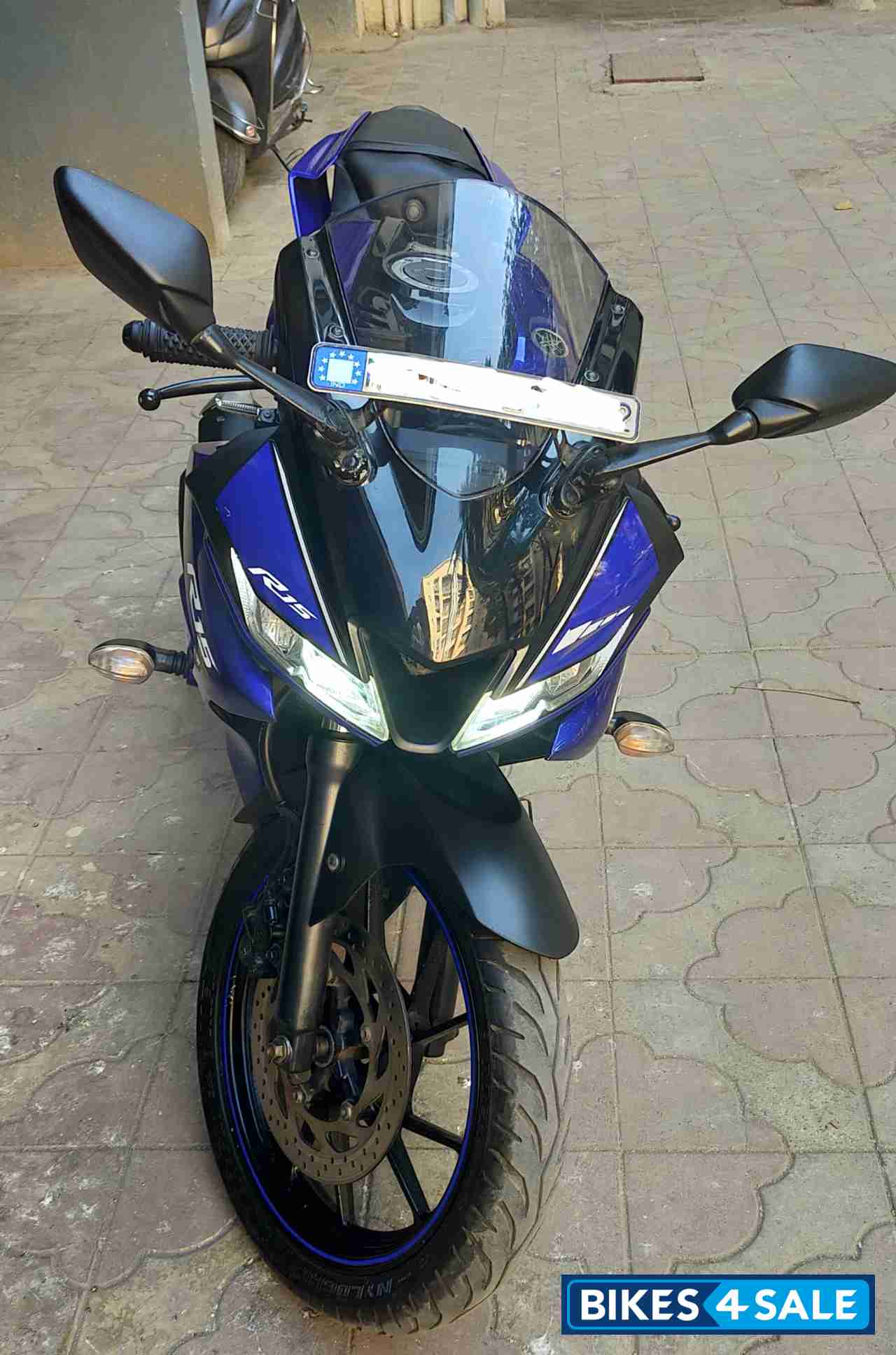 Blue Yamaha YZF R15 V3