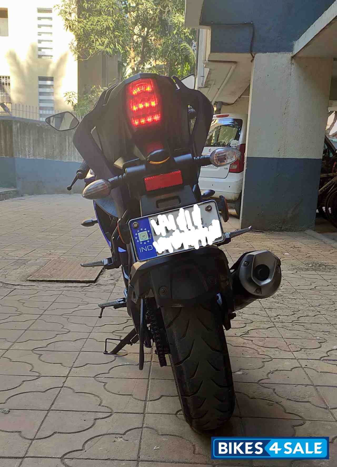 Blue Yamaha YZF R15 V3