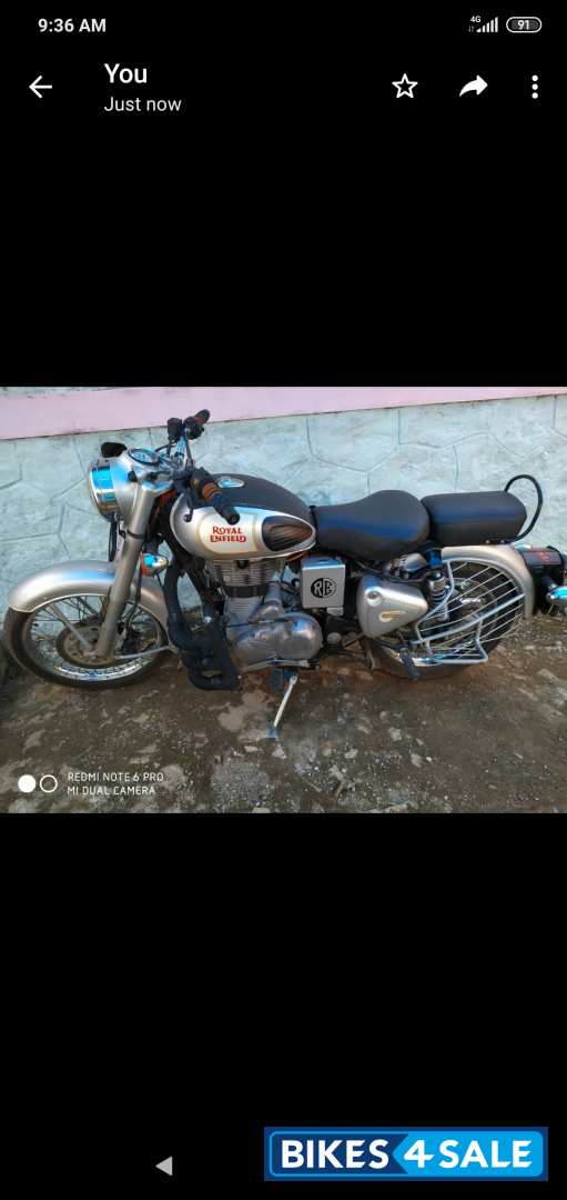Silver Royal Enfield Classic 350