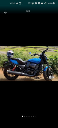 Blue Harley Davidson Street Rod