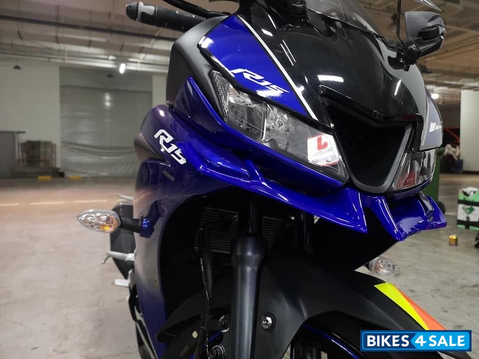 Blue Yamaha YZF R15 V3