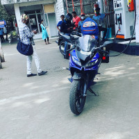 Blue Yamaha YZF R15 V3