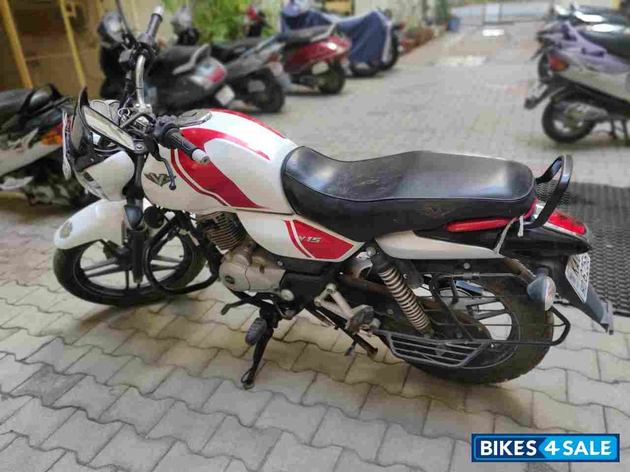 White & Red Bajaj V15