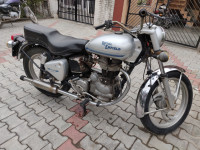 Silver Royal Enfield Bullet Electra