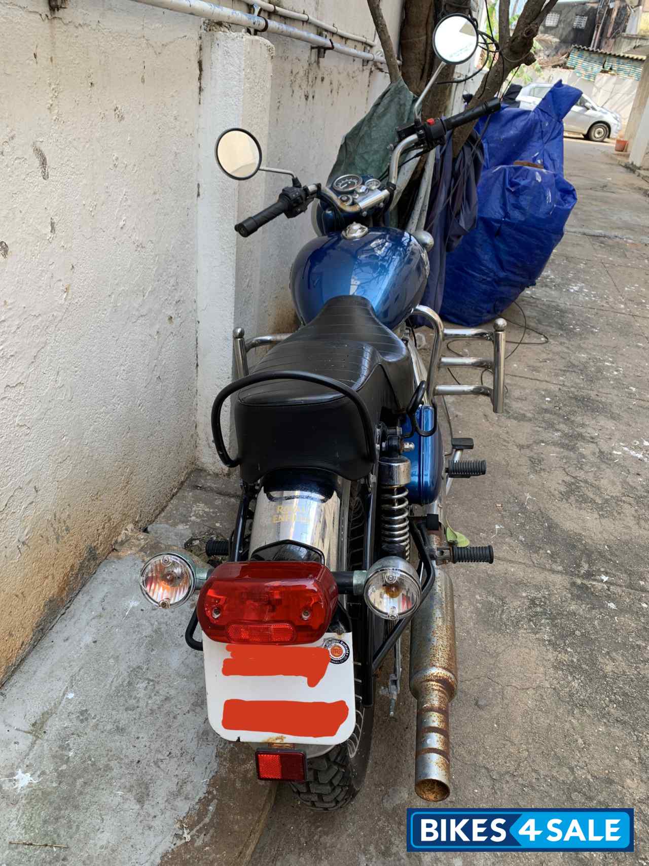 Blue Royal Enfield Bullet Electra