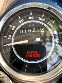 Blue Royal Enfield Bullet Electra