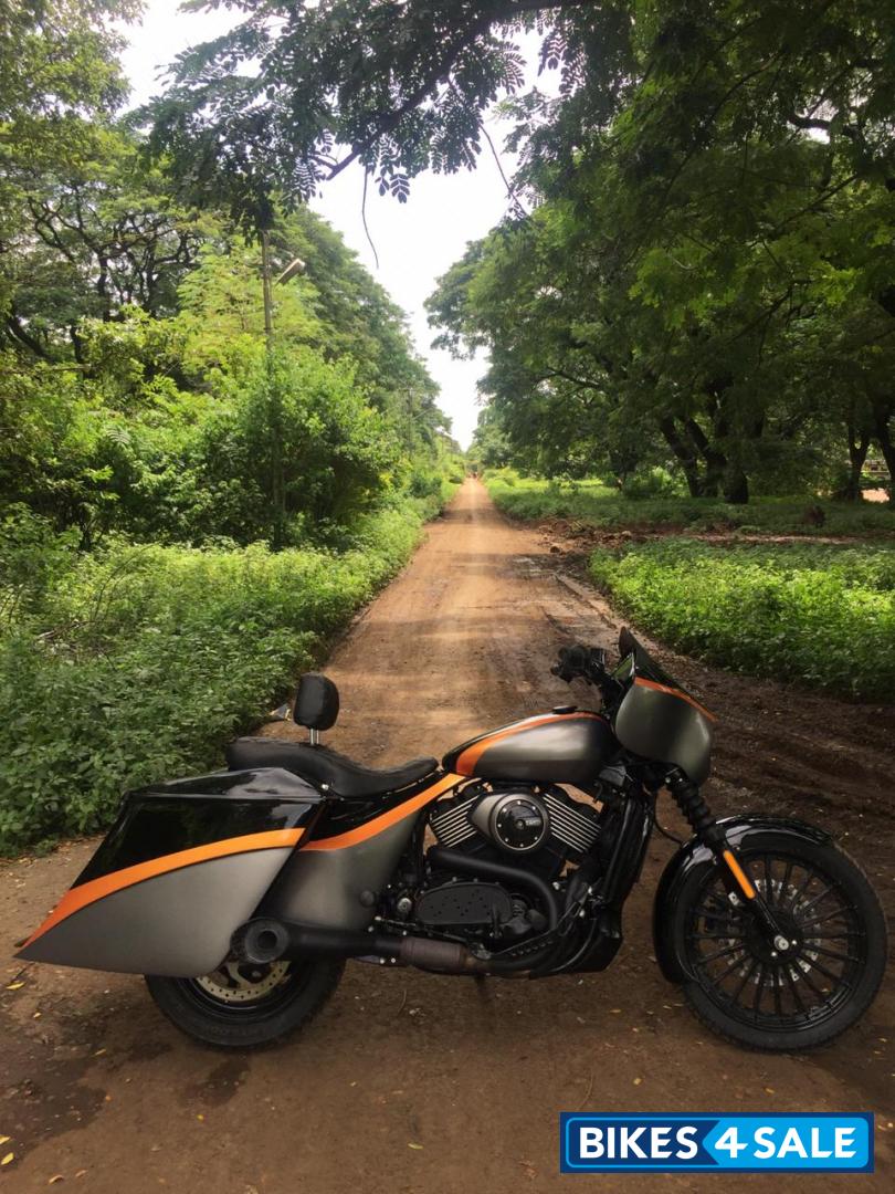 Orange Black Harley Davidson Street 750
