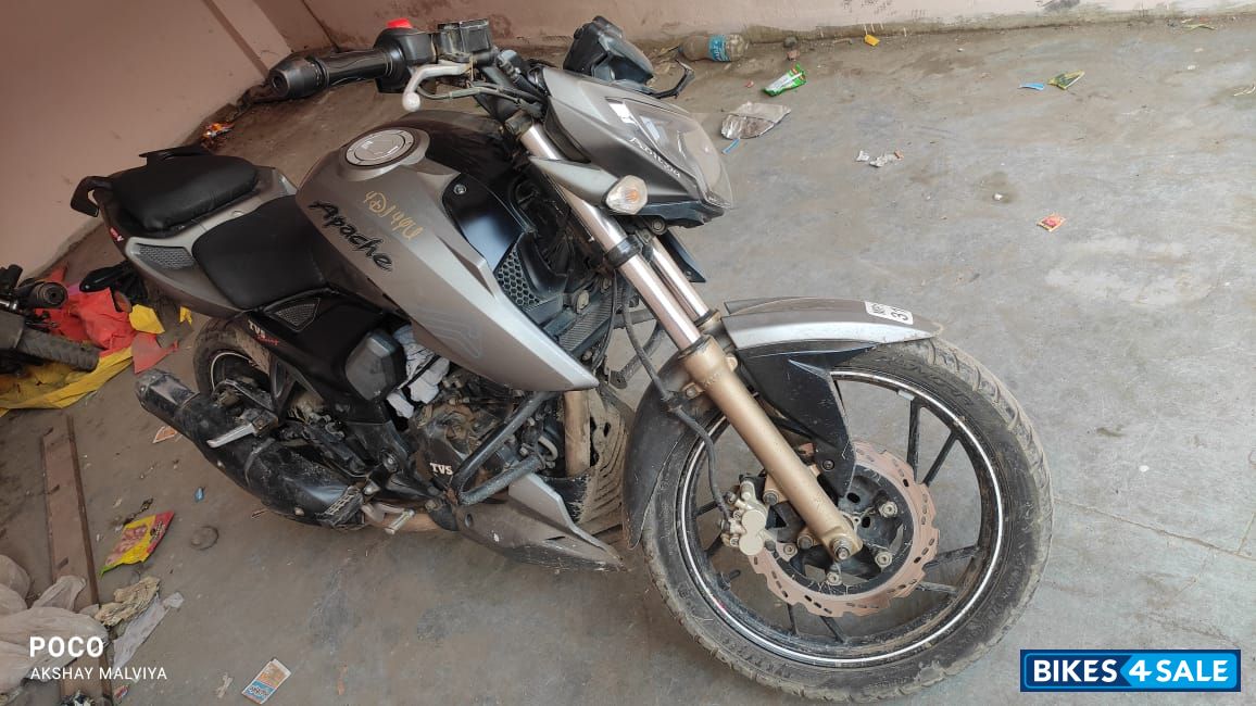 Grey TVS Apache RTR 200 4V