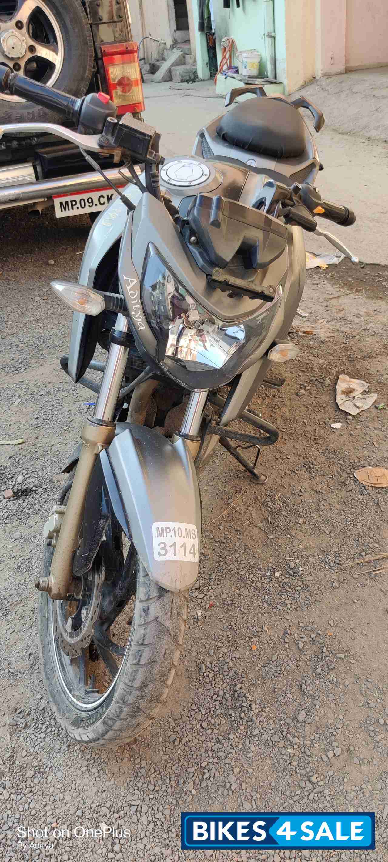 Grey TVS Apache RTR 200 4V