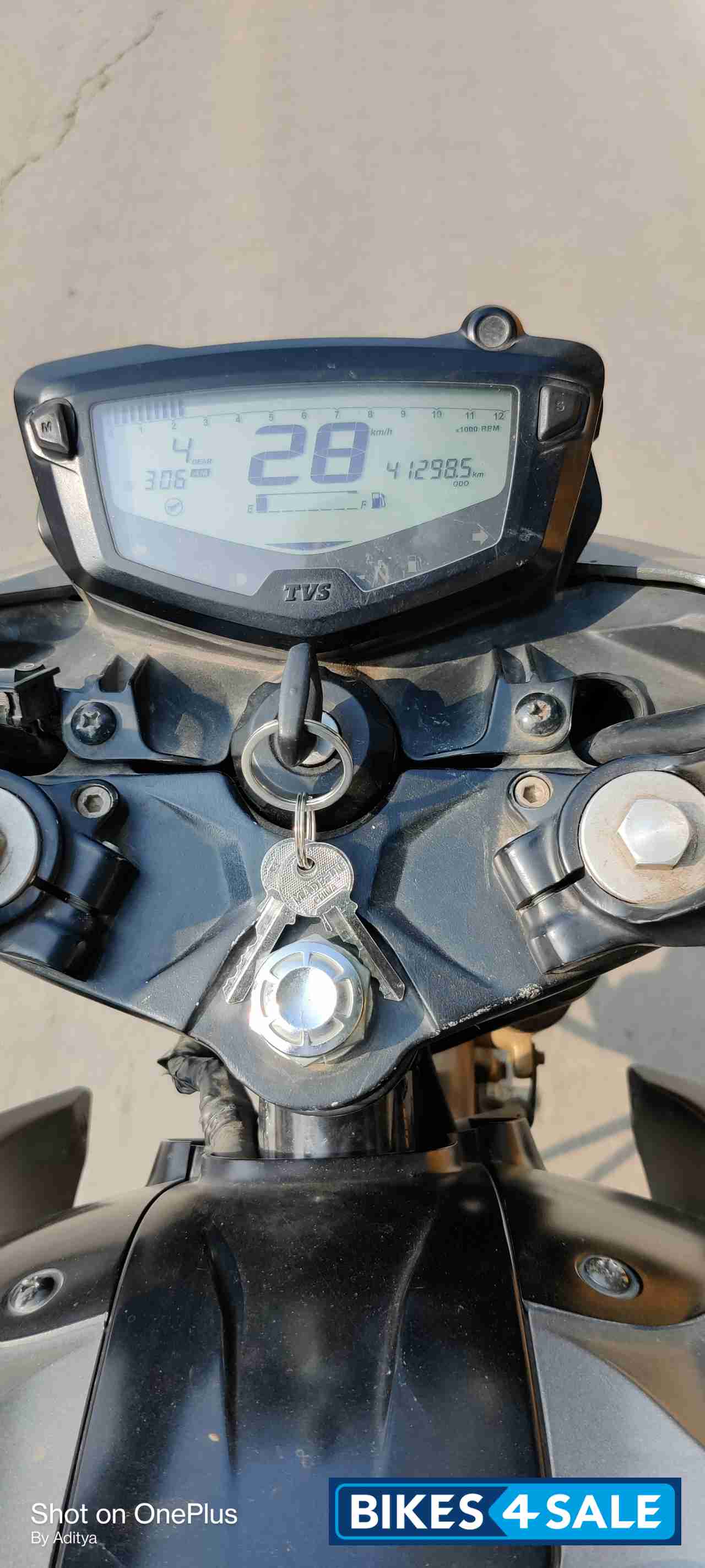 Grey TVS Apache RTR 200 4V