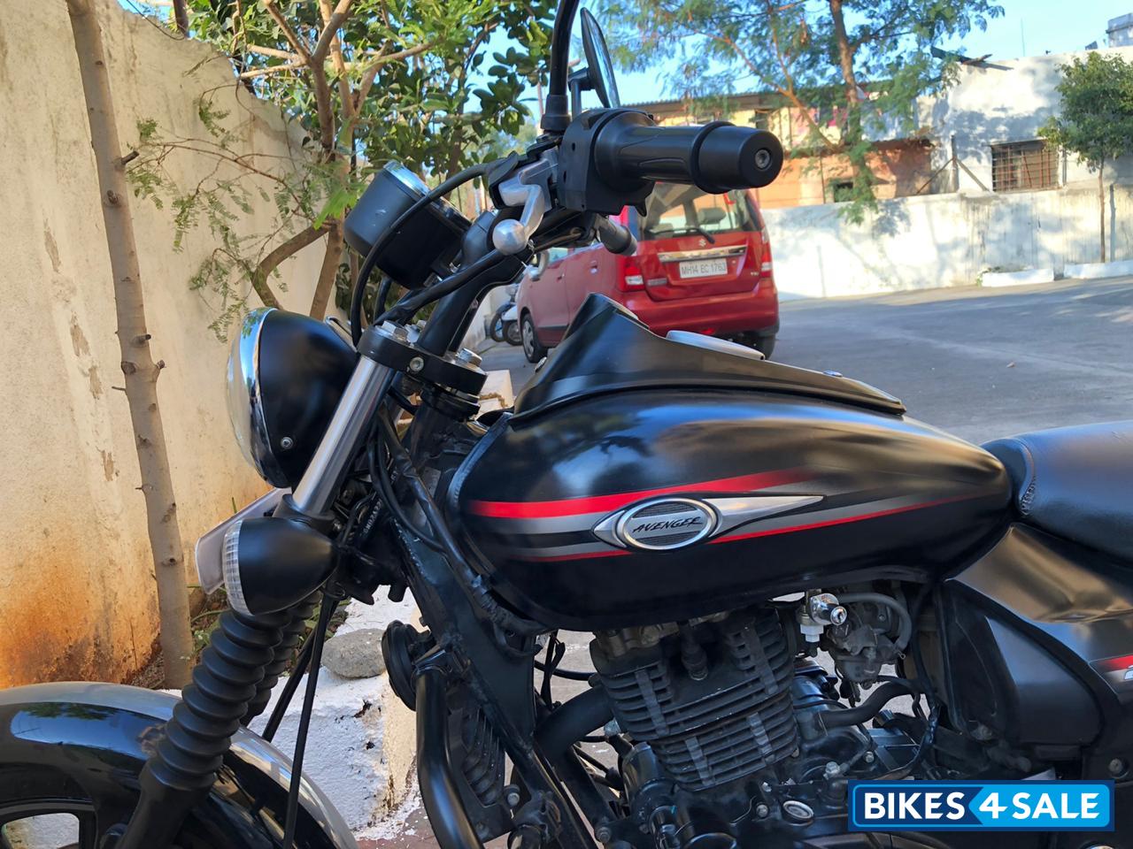 Black & Red Bajaj Avenger Street 220