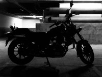 Black & Red Bajaj Avenger Street 220