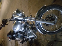 Silver Royal Enfield Bullet Electra