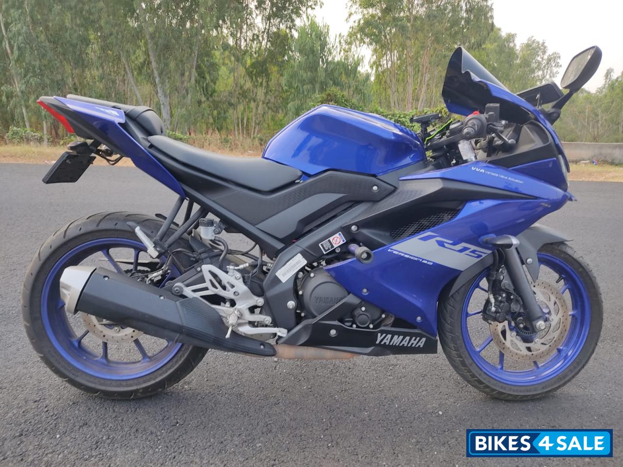 Blue Yamaha YZF R15 V3 BS6