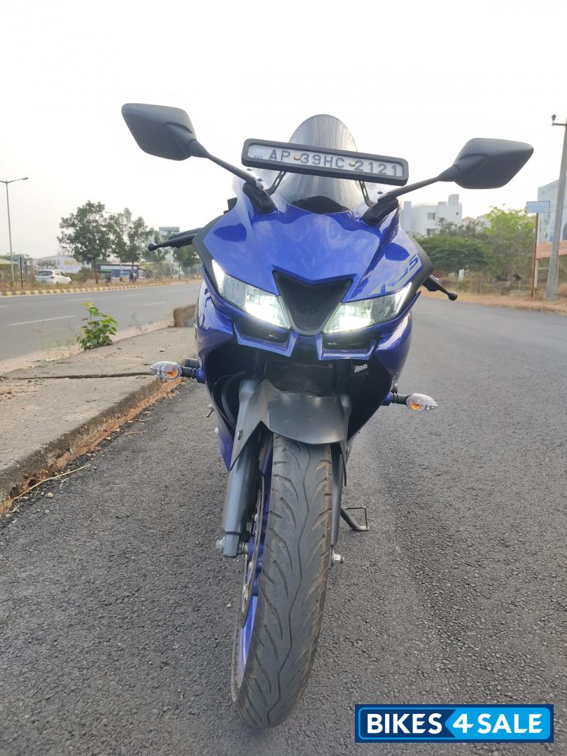 Blue Yamaha YZF R15 V3 BS6
