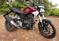 Red Silver Honda CB300R