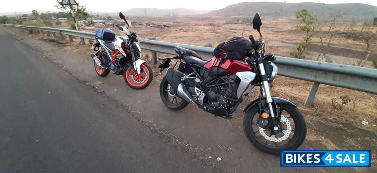 Red Silver Honda CB300R