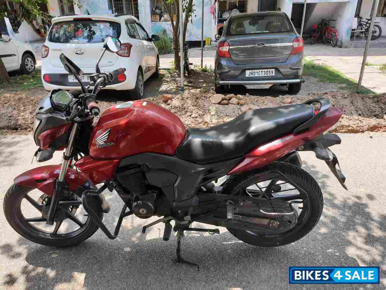 Cherry Red Honda CB Trigger