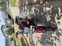 Cherry Red Honda CB Trigger