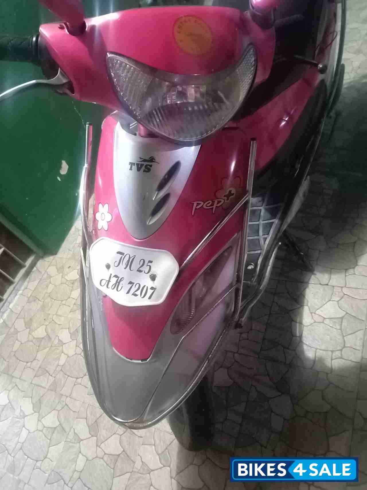 Pink TVS Scooty Pep Plus