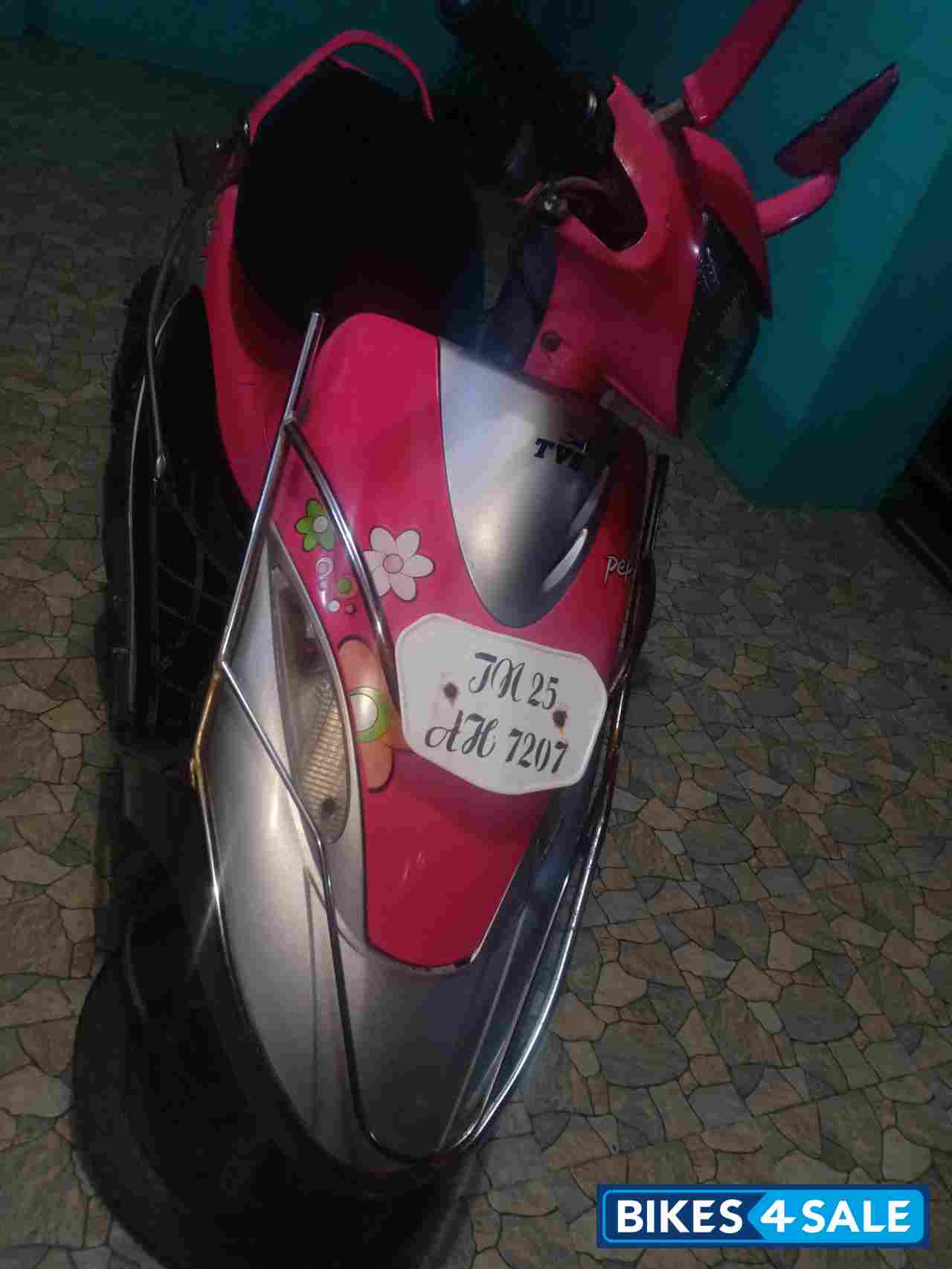 Pink TVS Scooty Pep Plus