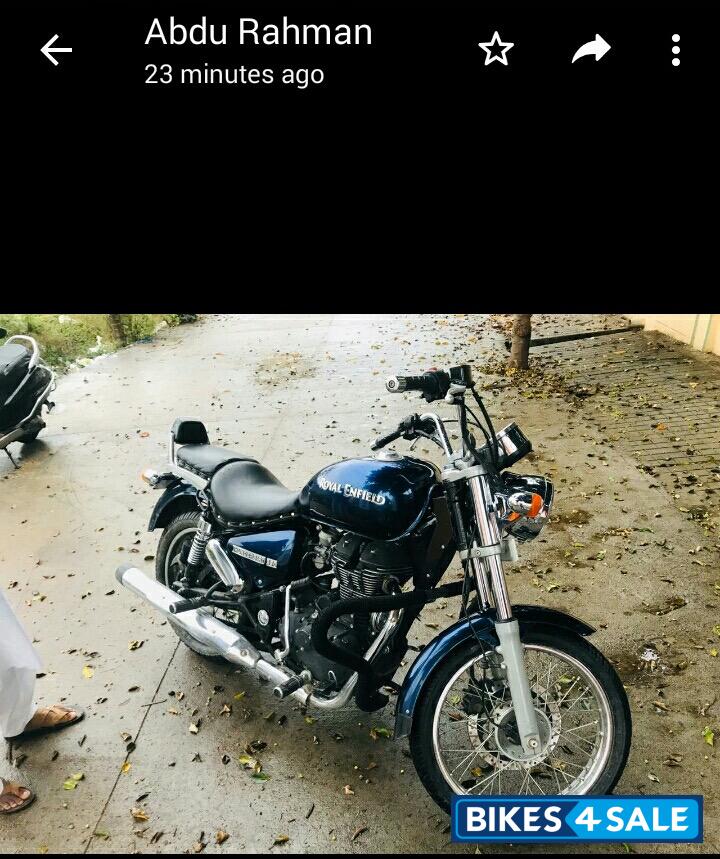 Blue Royal Enfield Thunderbird 350