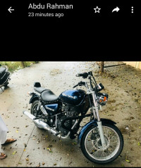 Blue Royal Enfield Thunderbird 350