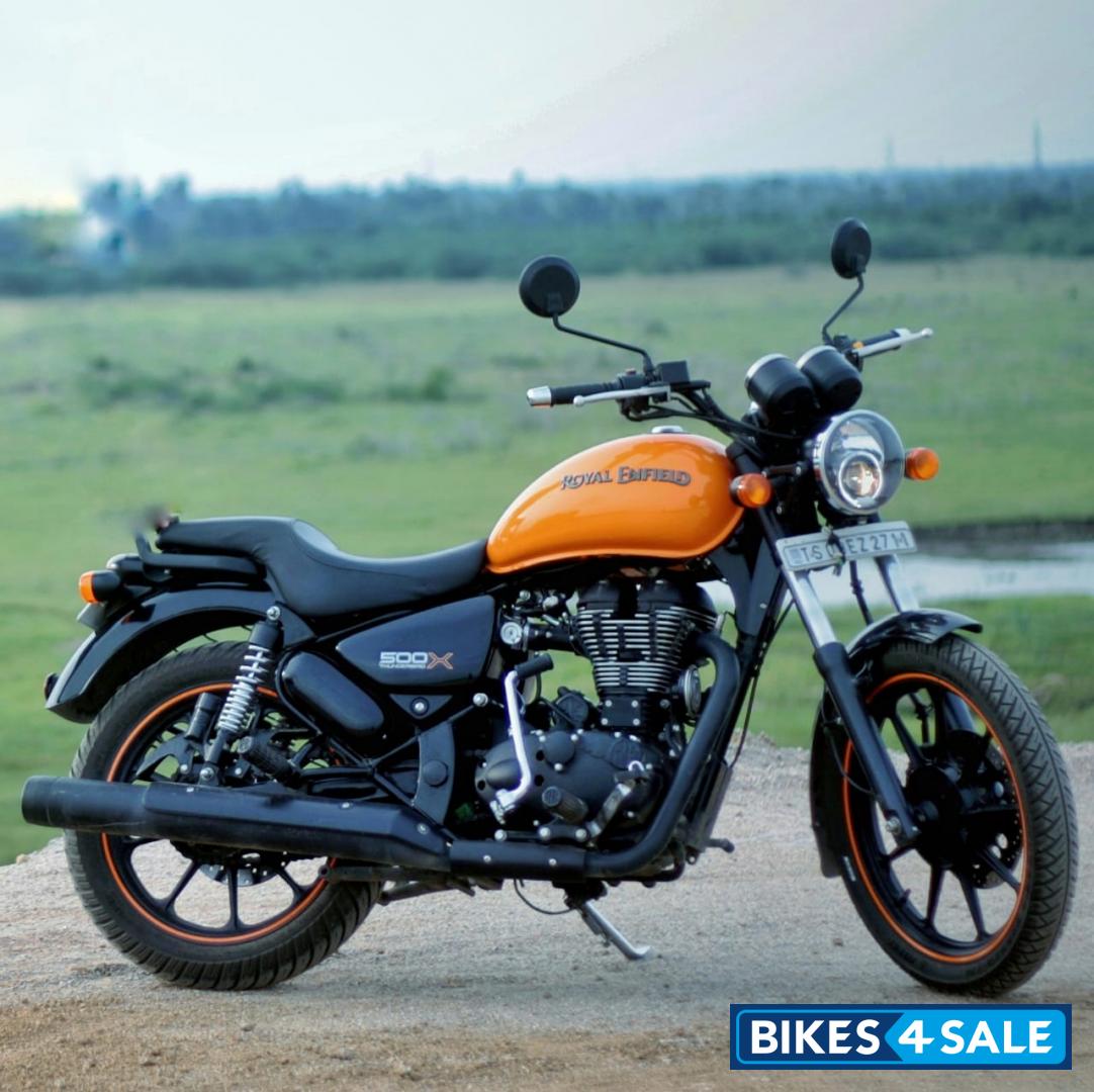 Orange Royal Enfield Thunderbird X 500