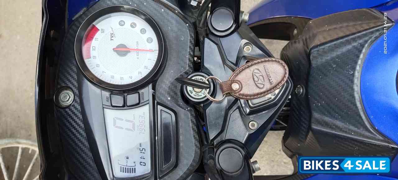 Mate Blue TVS Apache RTR 180 ABS